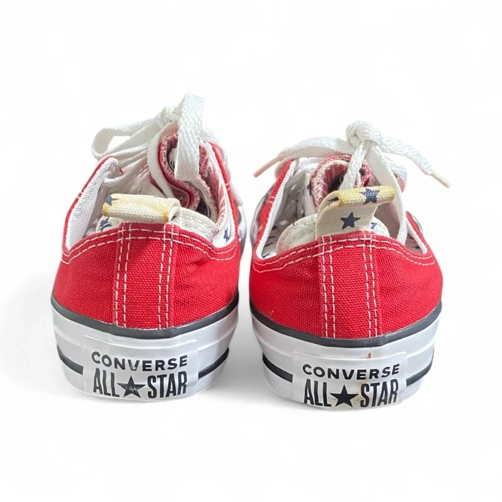 Converse Red Canvas All Star Shoes